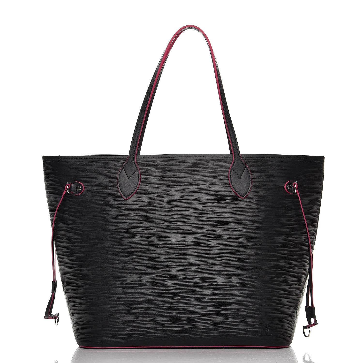 Louis Vuitton Epi Neverfull MM Black Hot Pink 3 of 7