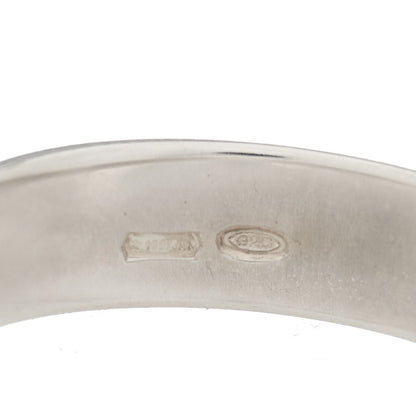 Gucci Sterling Silver Signature Band Ring 55 7.25 4 of 4