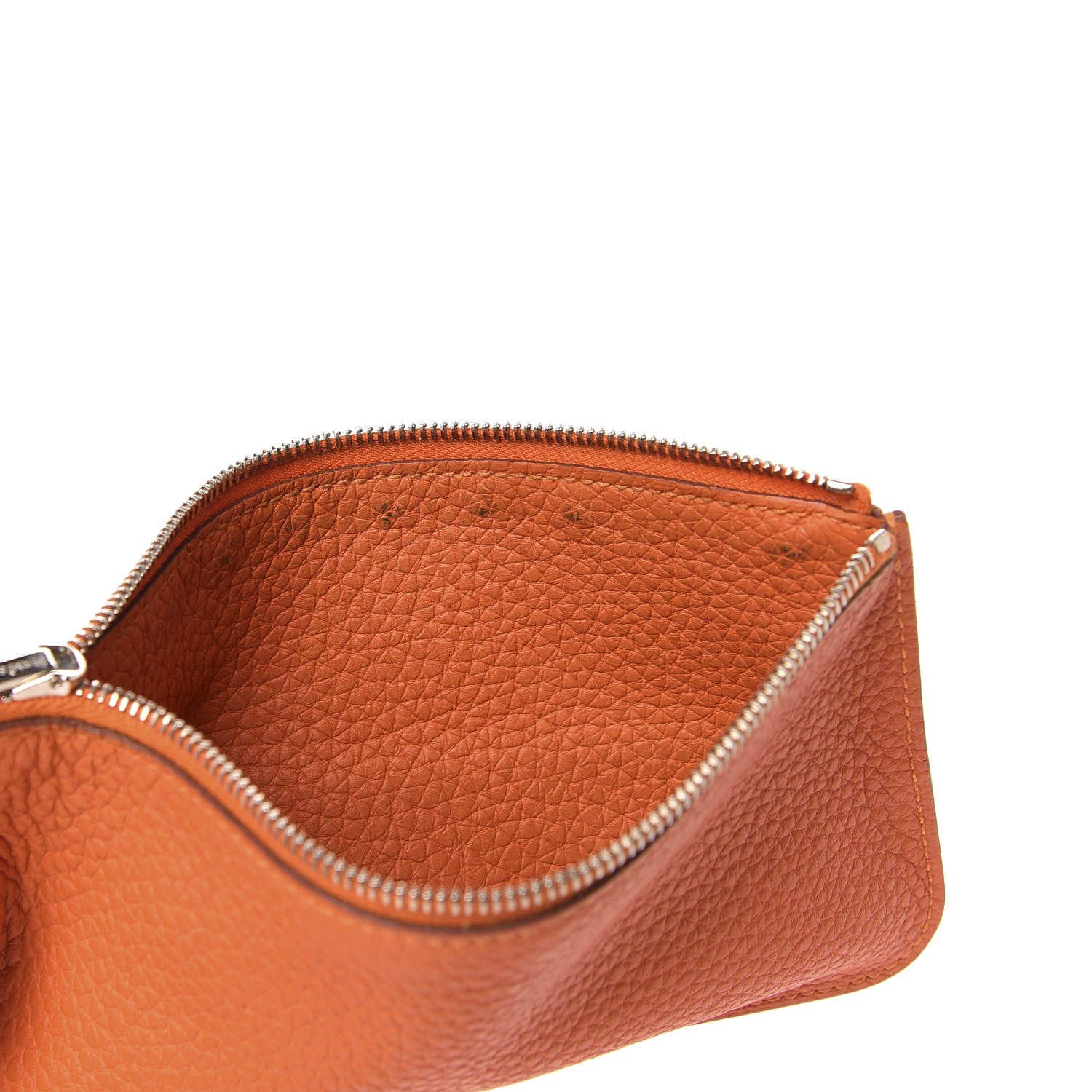 Hermes Togo Dogon Duo Wallet Orange 13 of 15