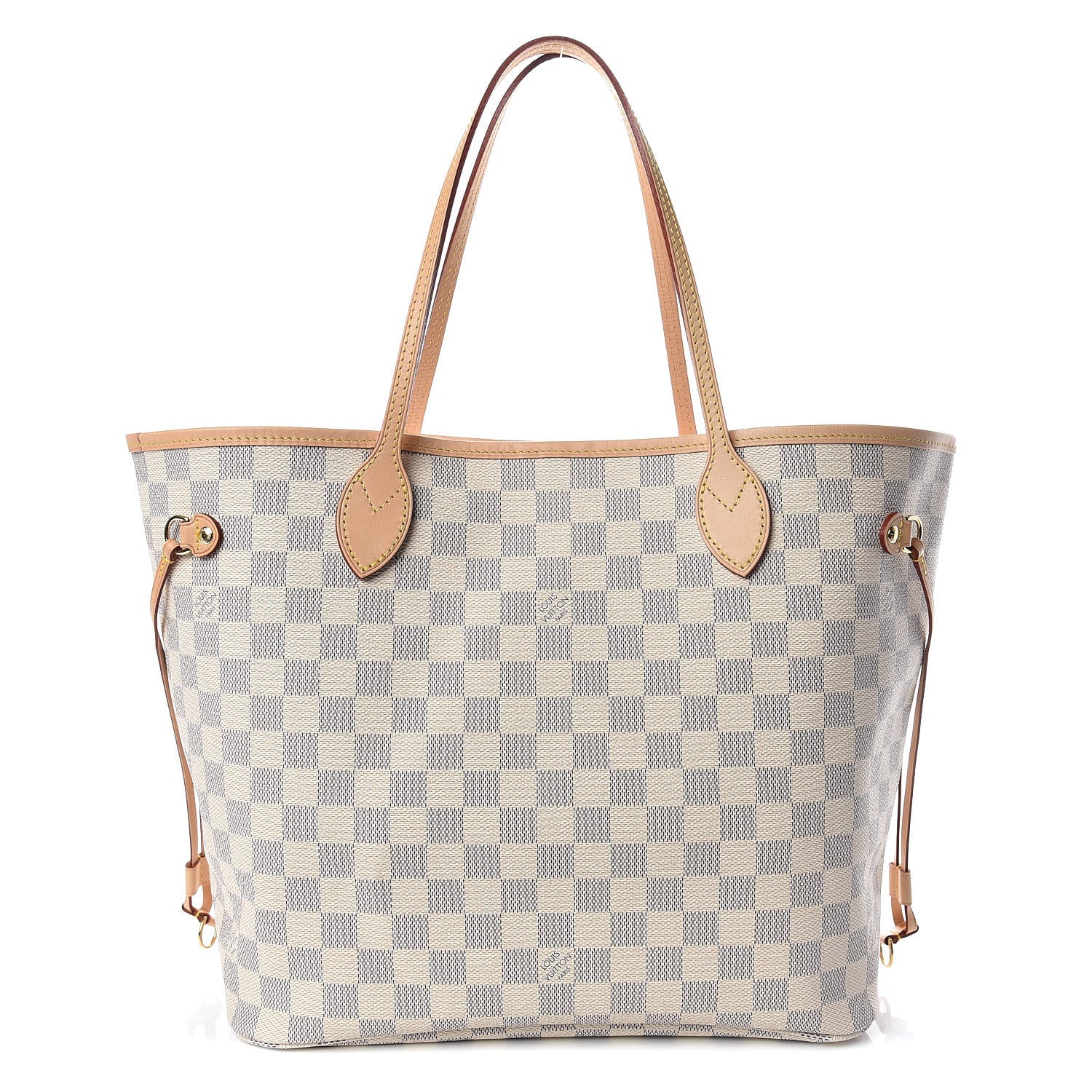Louis Vuitton Damier Azur Neo Neverfull MM Rose Ballerine 1 of 10