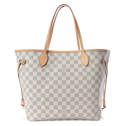 Louis Vuitton Damier Azur Neo Neverfull MM Rose Ballerine 1 of 10
