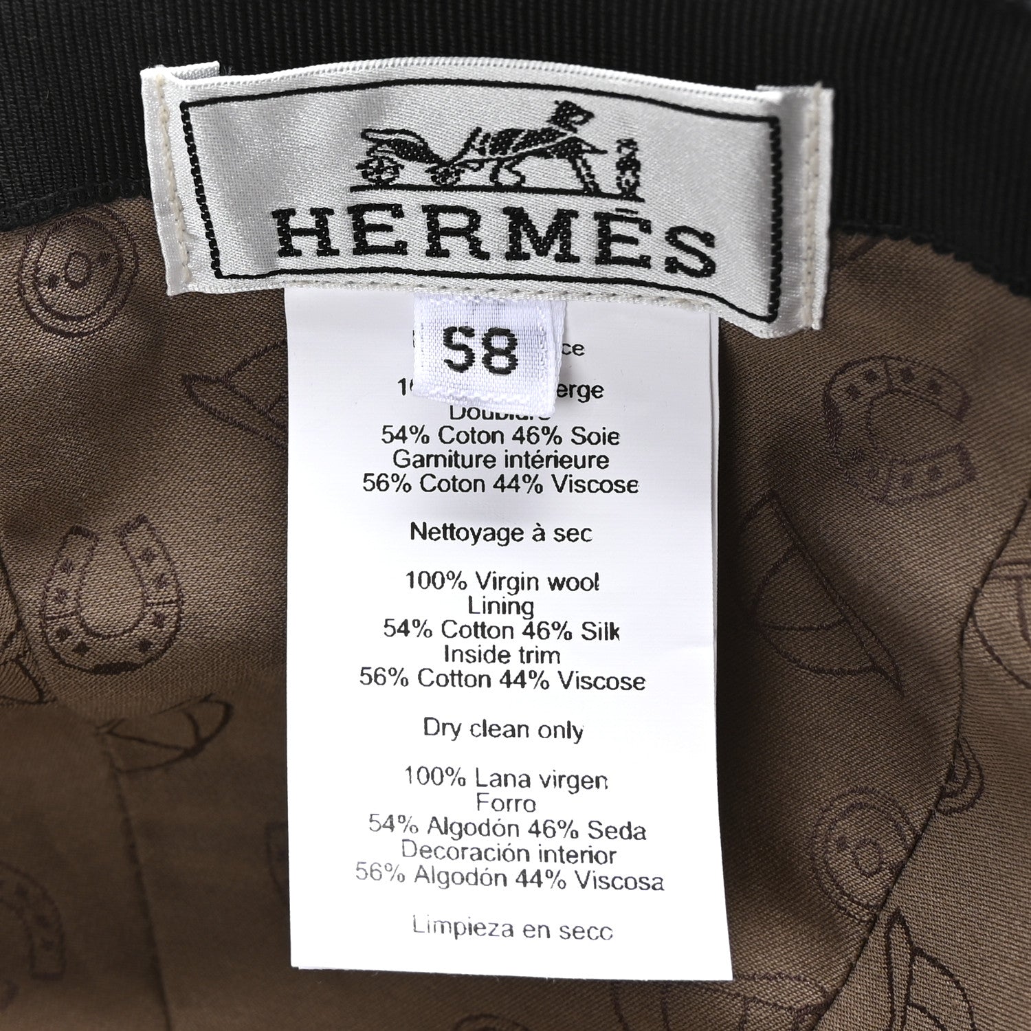 Hermes Cotton Canvas Serena Jump Cap 58 Black 1769275 – FASHIONPHILE