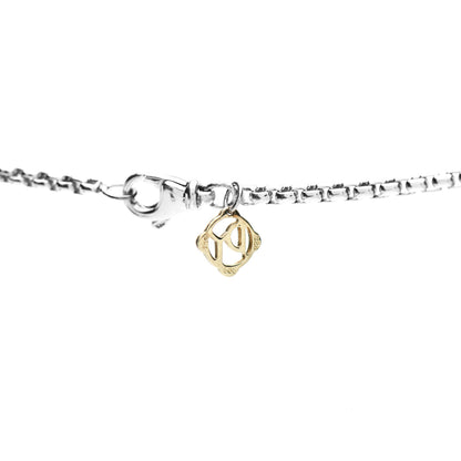 David Yurman Sterling Silver 14K Yellow Gold 2.7mm Box Chain Necklace 32" 3 of 3