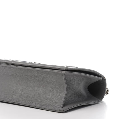 Christian Dior Grained Calfskin Medium Diorama Flap Bag Gris 7 of 10