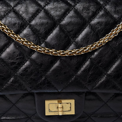 Chanel Aged Calfskin Quilted 2.55 Reissue 226 Flap Black 12 of 13