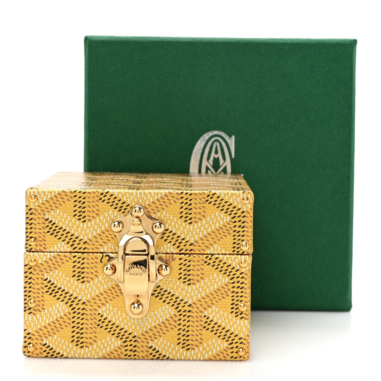 Goyard Goyardine Precious Metals Regence Mini Trunk Gold 7 of 7