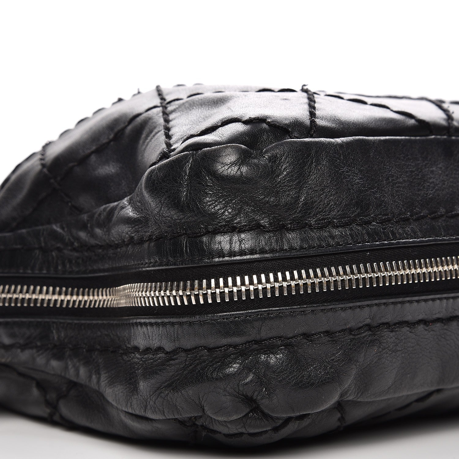Chanel Calfskin Stitched Expandable Frame Bag Black 10 of 12