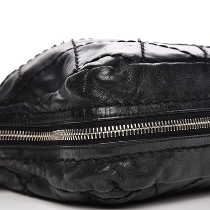 Chanel Calfskin Stitched Expandable Frame Bag Black 10 of 12