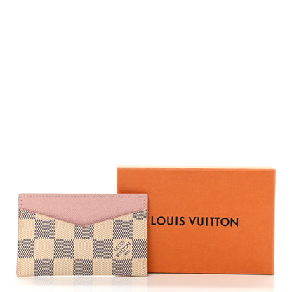 Louis Vuitton Damier Azur Daily Card Holder Rose Ballerine 7 of 7