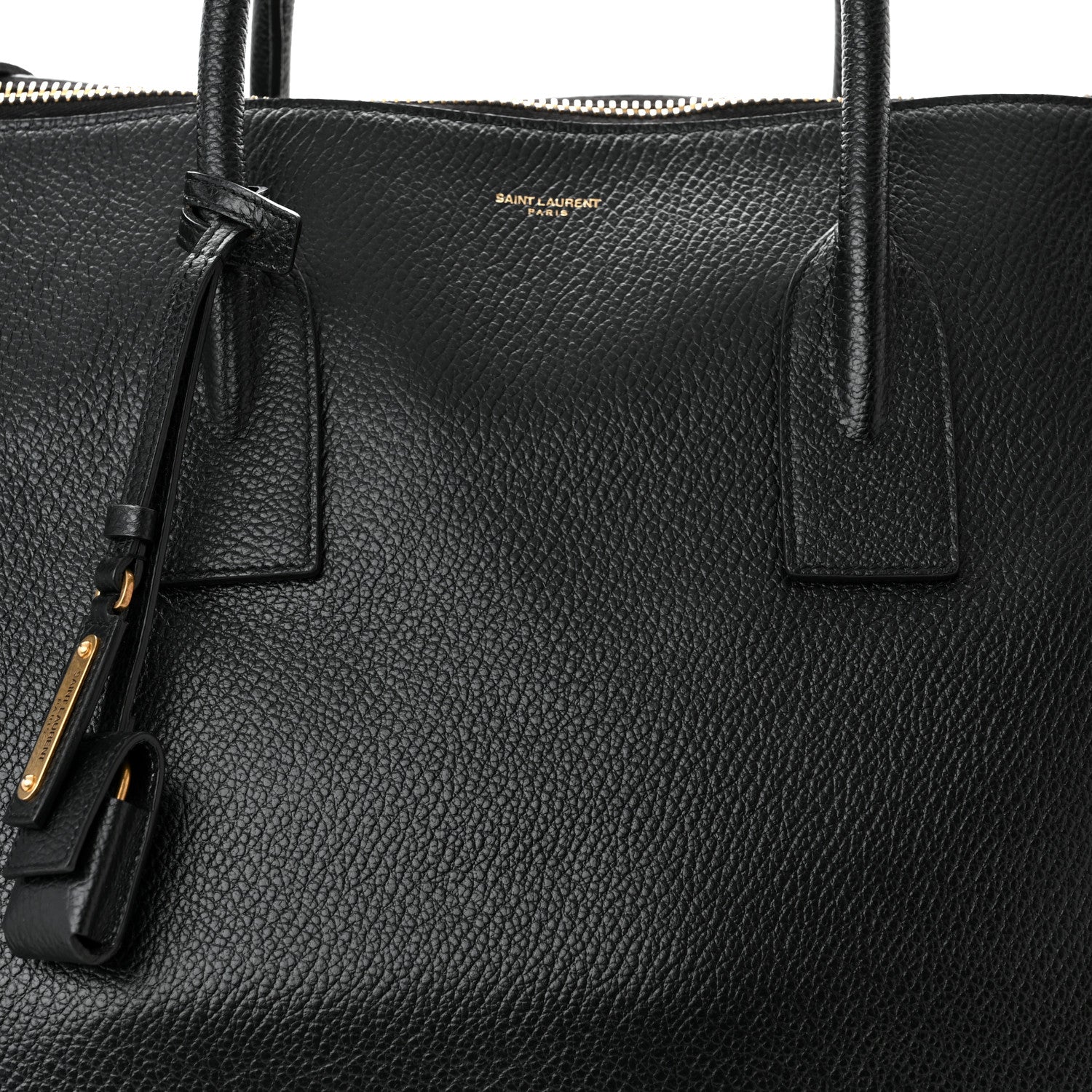 Saint Laurent Grained Calfskin 72H Sac De Jour Black 8 of 15