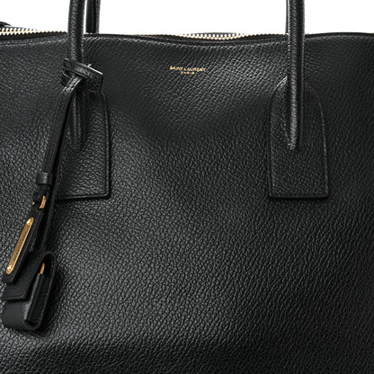 Saint Laurent Grained Calfskin 72H Sac De Jour Black 8 of 15
