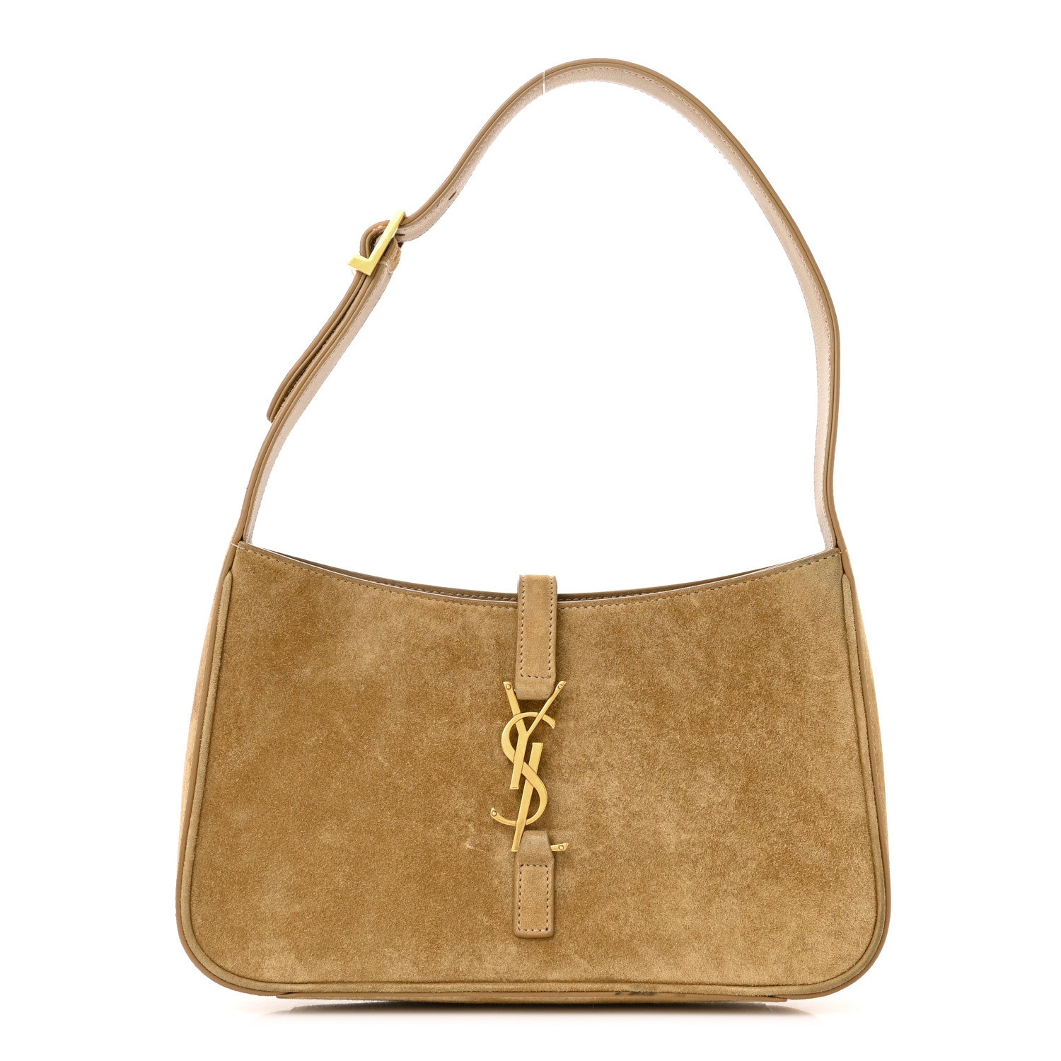 Saint Laurent Suede Calfskin Le 5 A 7 Hobo Beige 1 of 12