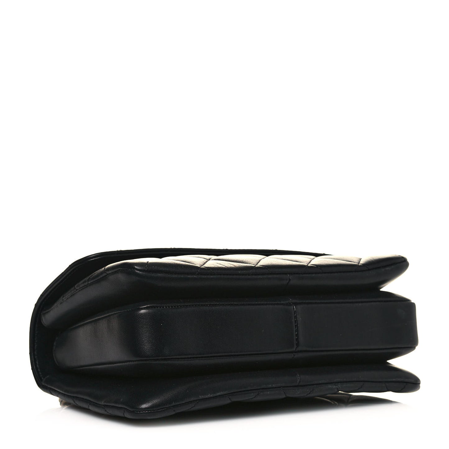 Lambskin Quilted Small Trendy CC Dual Handle Flap Bag Black