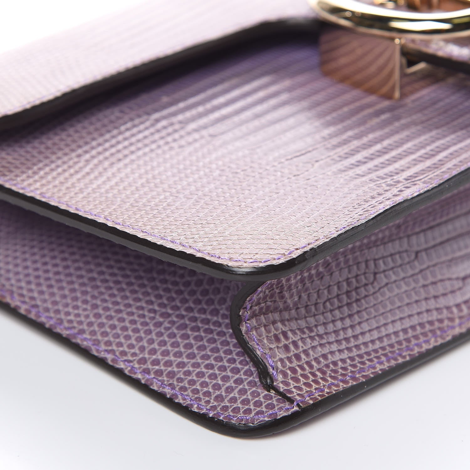 Gucci Lizard 1973 Chain Shoulder Bag Purple 7 of 13