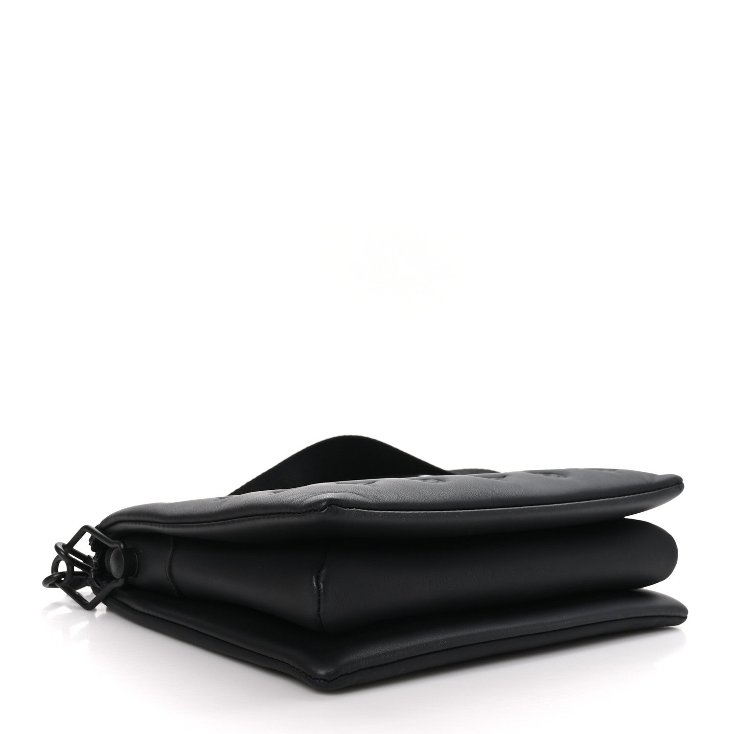 Louis Vuitton Matte Lambskin Embossed Monogram Black Out Coussin PM All Black 4 of 12