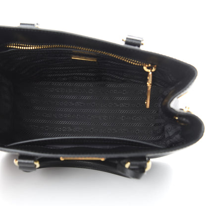 Prada Saffiano Lux Micro Galleria Shoulder Bag Black 5 of 10