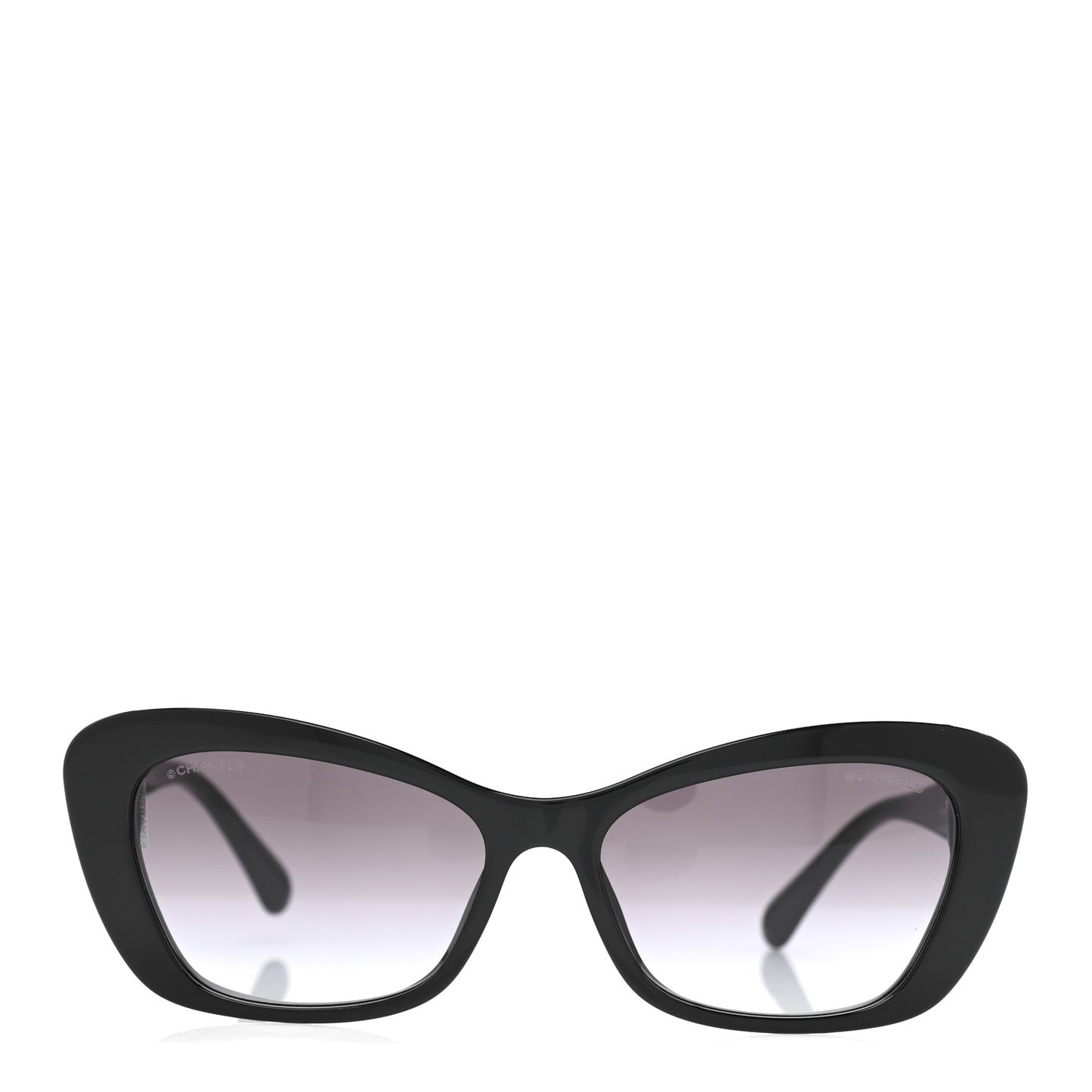 Acetate Pearl Cat Eye CC Sunglasses 5481-H Black
