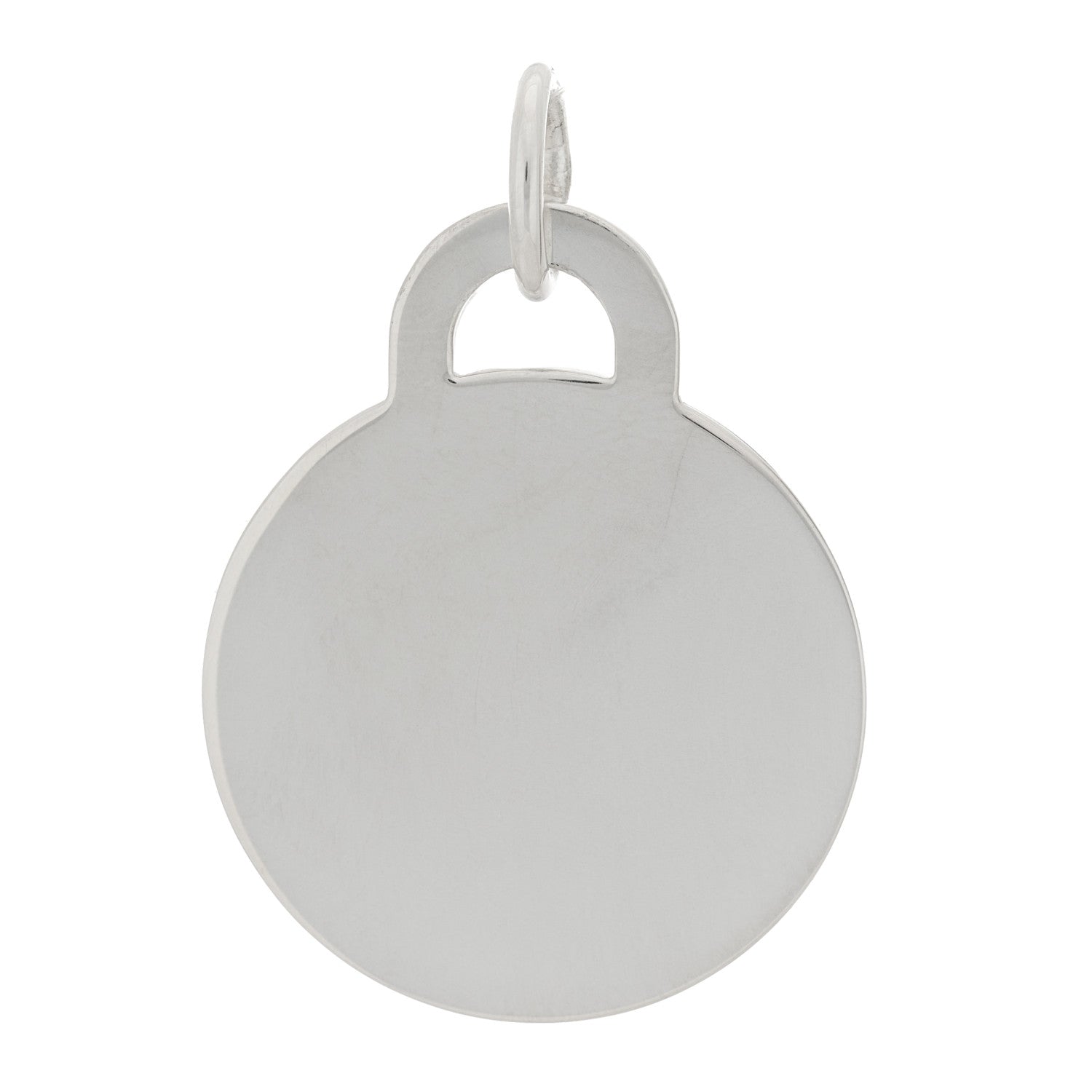 Tiffany Sterling Silver Round Tag Charm 1 of 4