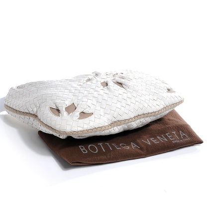 Bottega Veneta Nappa Intrecciato Flower Medium Veneta Hobo White 4 of 11