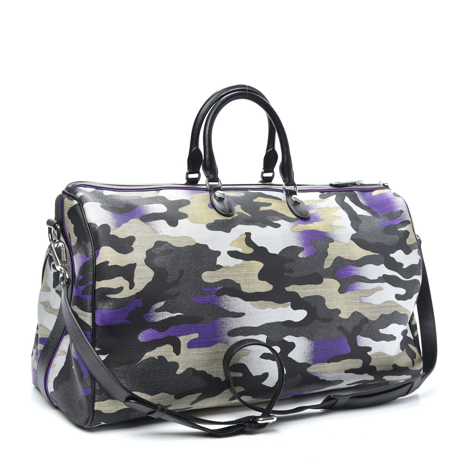 Christian Dior Canvas Camouflage Anselm Reyle Duffle 2 of 8