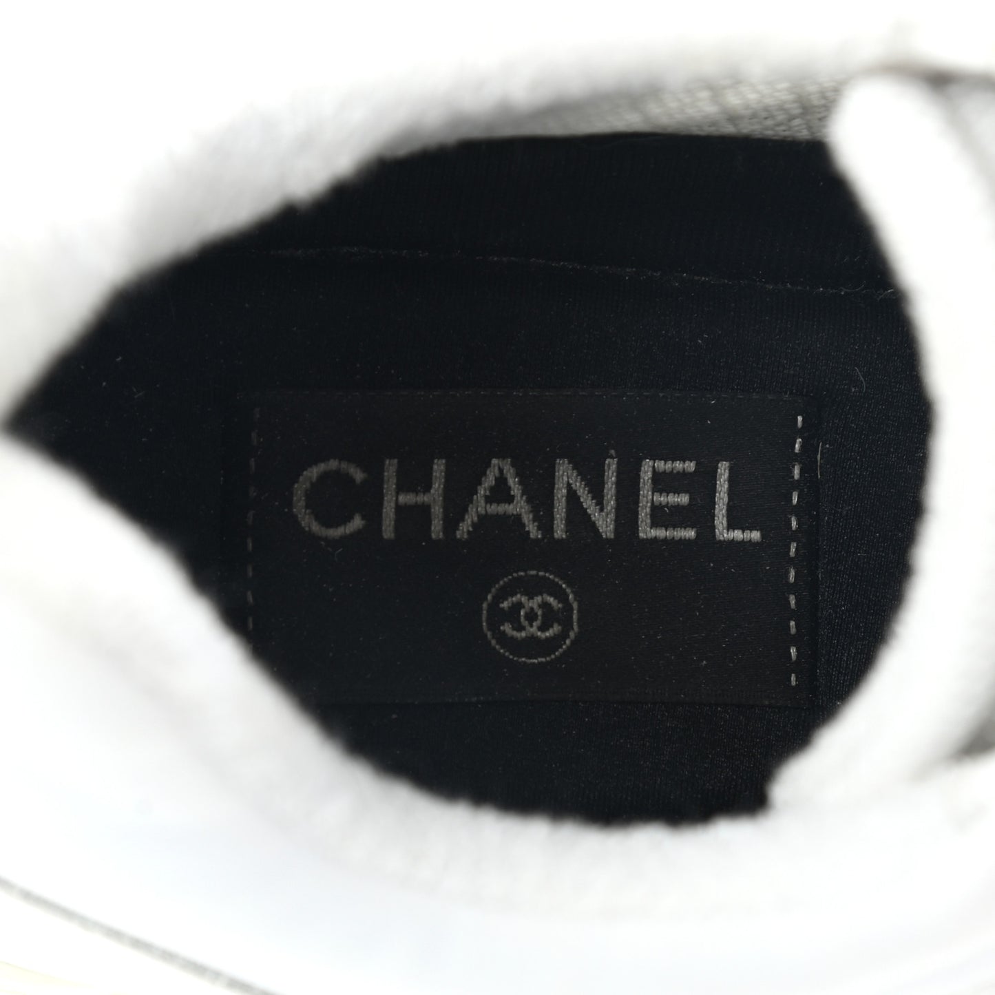 Calfskin Mesh Lycra Womens Logo Sneakers 39.5 White