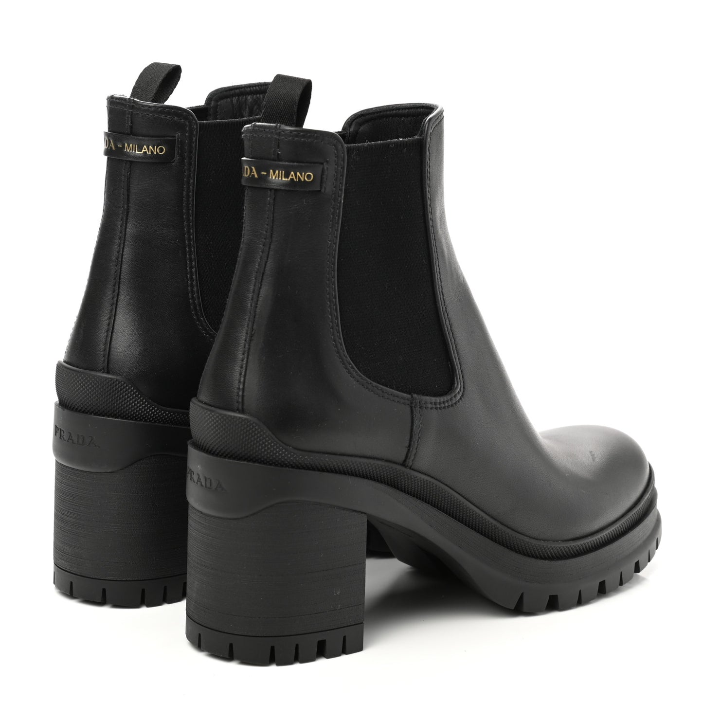 Vitello Montana Lug Sole Chelsea 55mm Boots 37 Black
