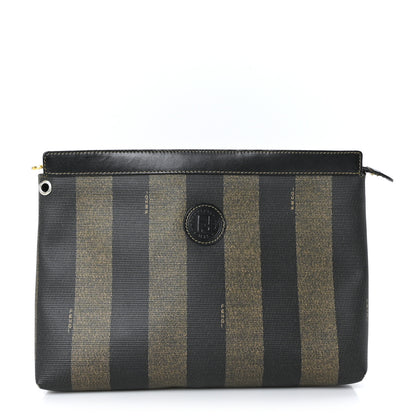 Fendi Pequin Spalmati Cosmetic Bag Tobacco 1 of 9