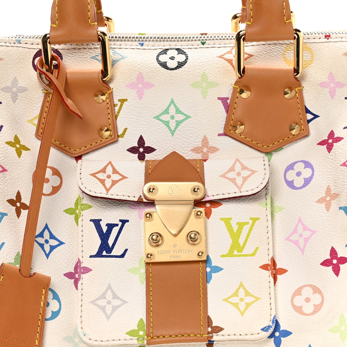 Monogram Multicolor Speedy 30 White