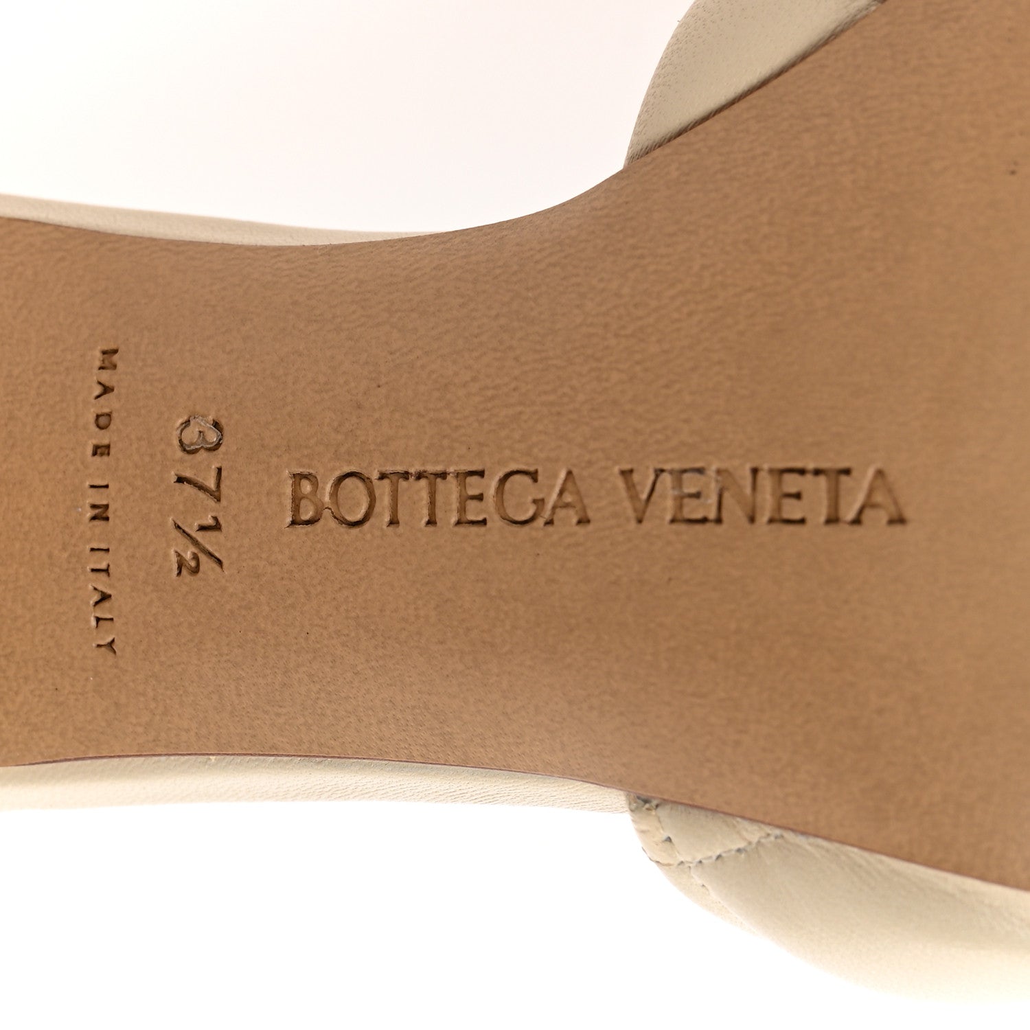 Bottega Veneta Nappa Quilted Rubber Lido Mule Sandals 37.5 Sea Salt 6 of 11