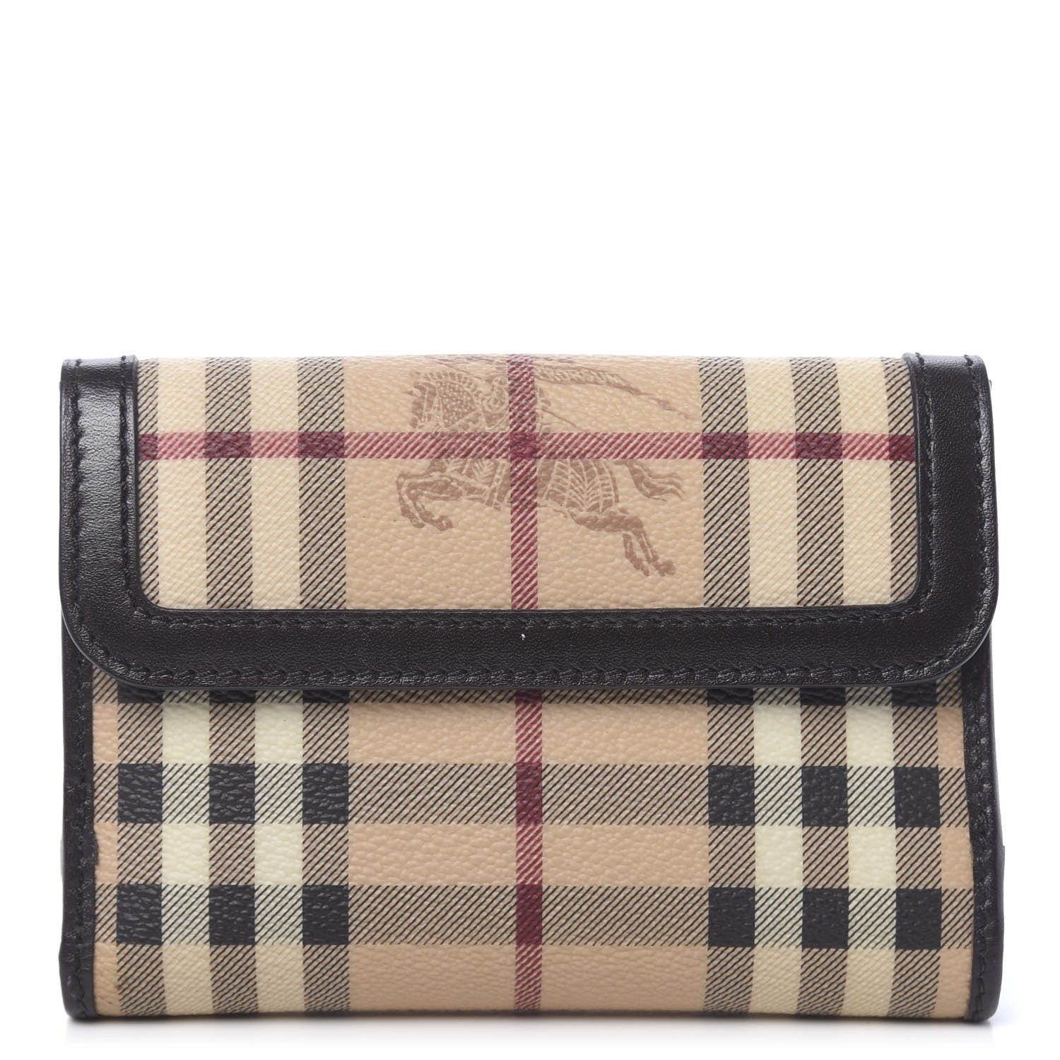 Burberry Haymarket Check Wallet Brown 1 of 12