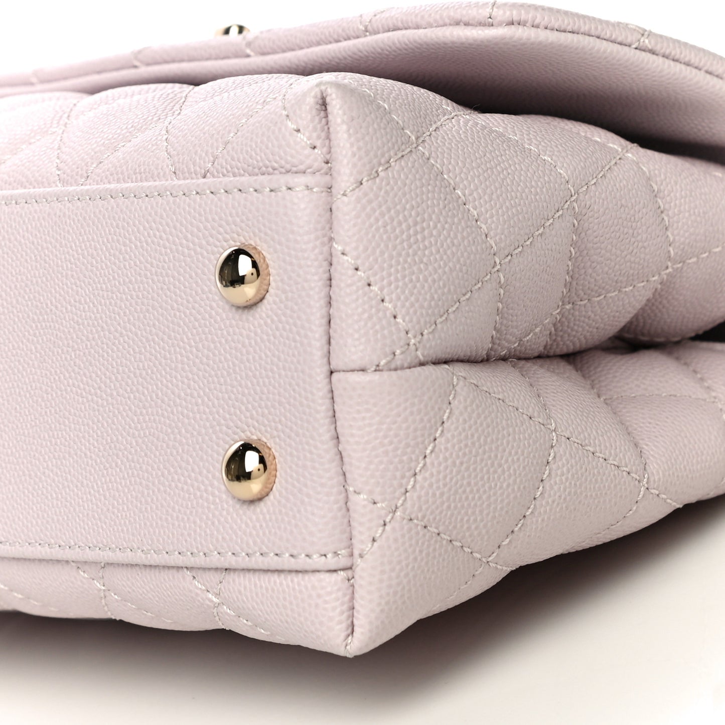 Caviar Quilted Mini Coco Handle Flap Lilas Lilac