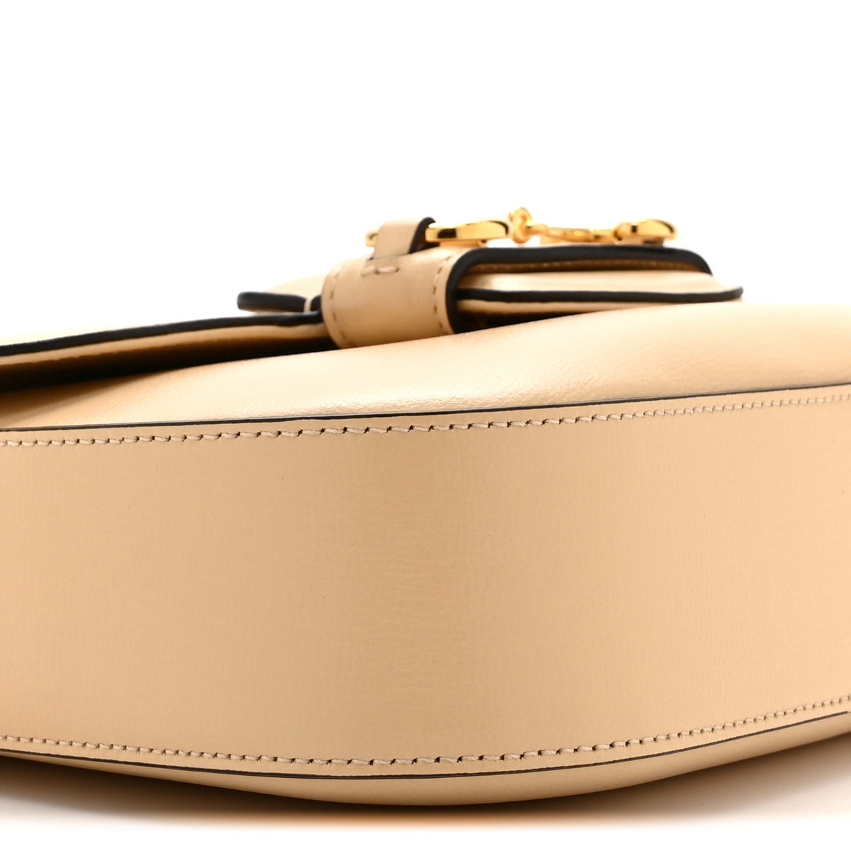Azalea Calfskin Web Mini Horsebit 1955 Shoulder Bag Bubble Tea
