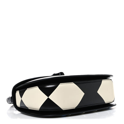 Gucci Calfskin Geometric Print Medium Bamboo 1947 Top Handle Bag Black Multicolor 4 of 10