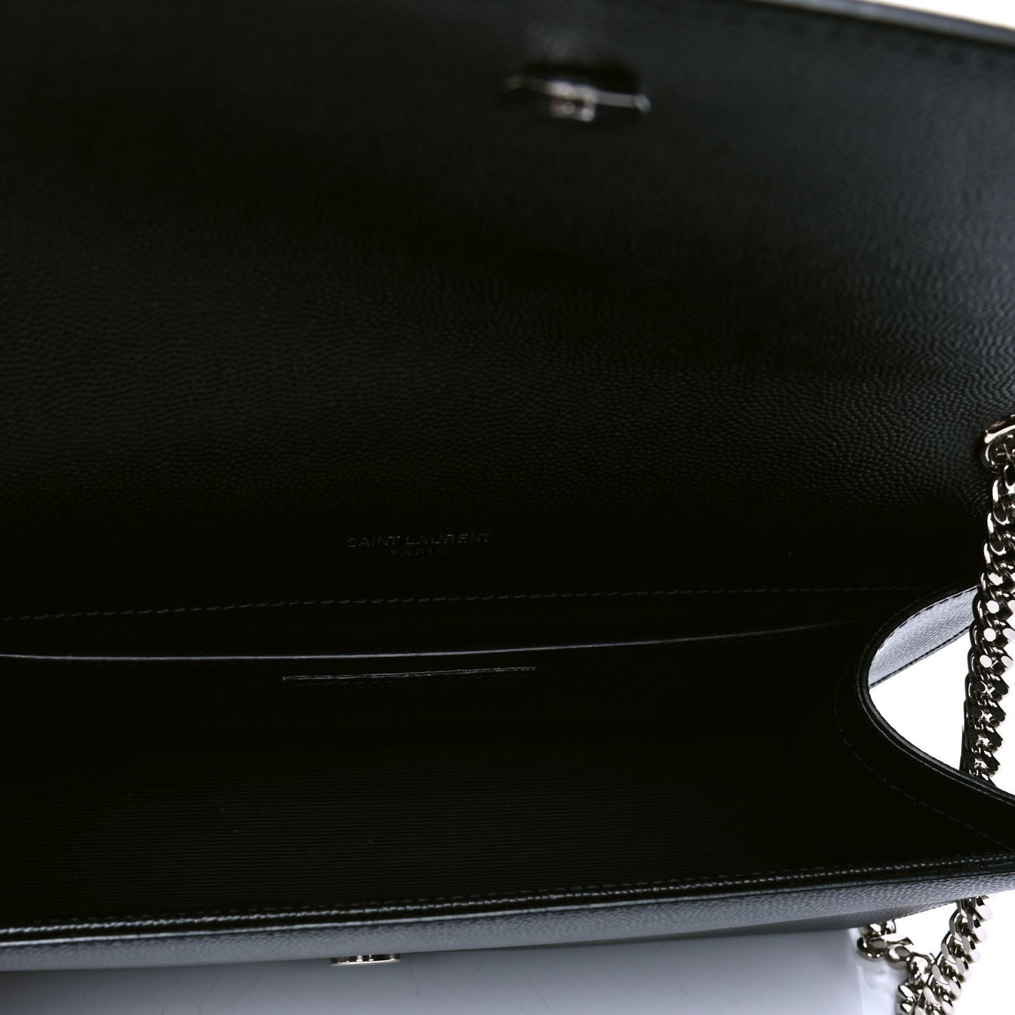 Grain De Poudre Medium Classic Monogram Kate Satchel Black