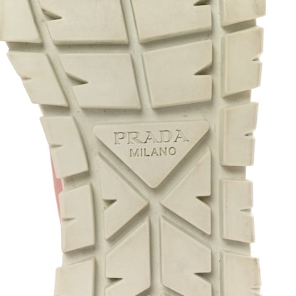Prada Re-Nylon Gabardine Triangle Logo Double Wheel 50mm Sneakers 37.5 Alabastro 7 of 9