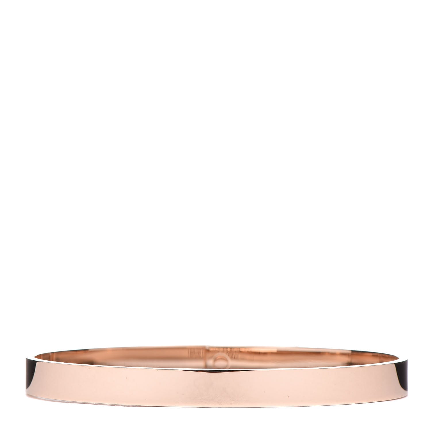 Hermes 18K Rose Gold Diamond PM Kelly Pave Bracelet SH 3 of 4