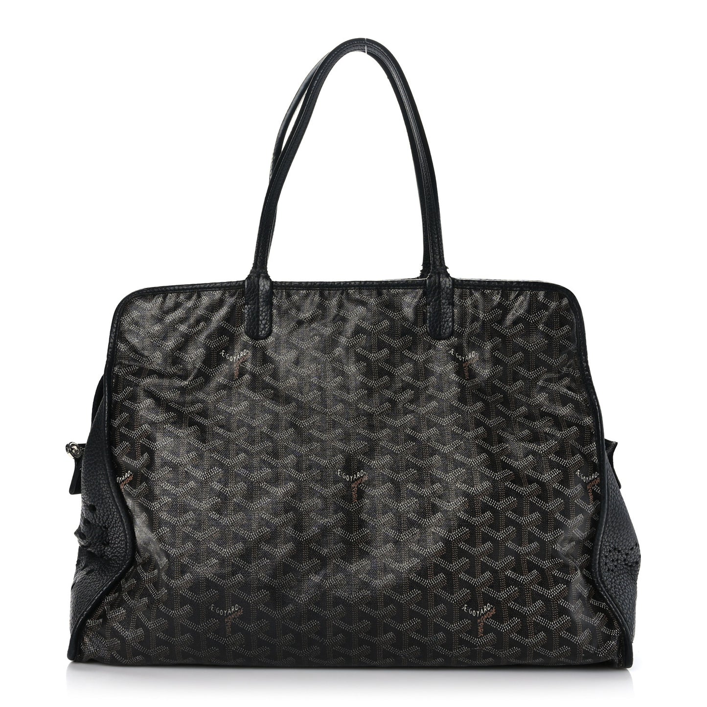Goyardine Sac Hardy Pet Carrier PM Black