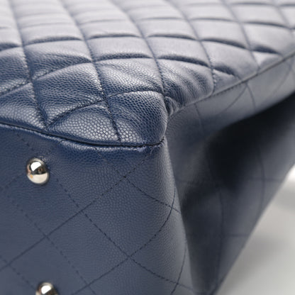 Chanel Caviar Quilted Large CC Shopping Tote Navy 11 of 15