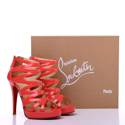 Christian Louboutin Patent Fernando 120 Sandals 36 Corail 12 of 12