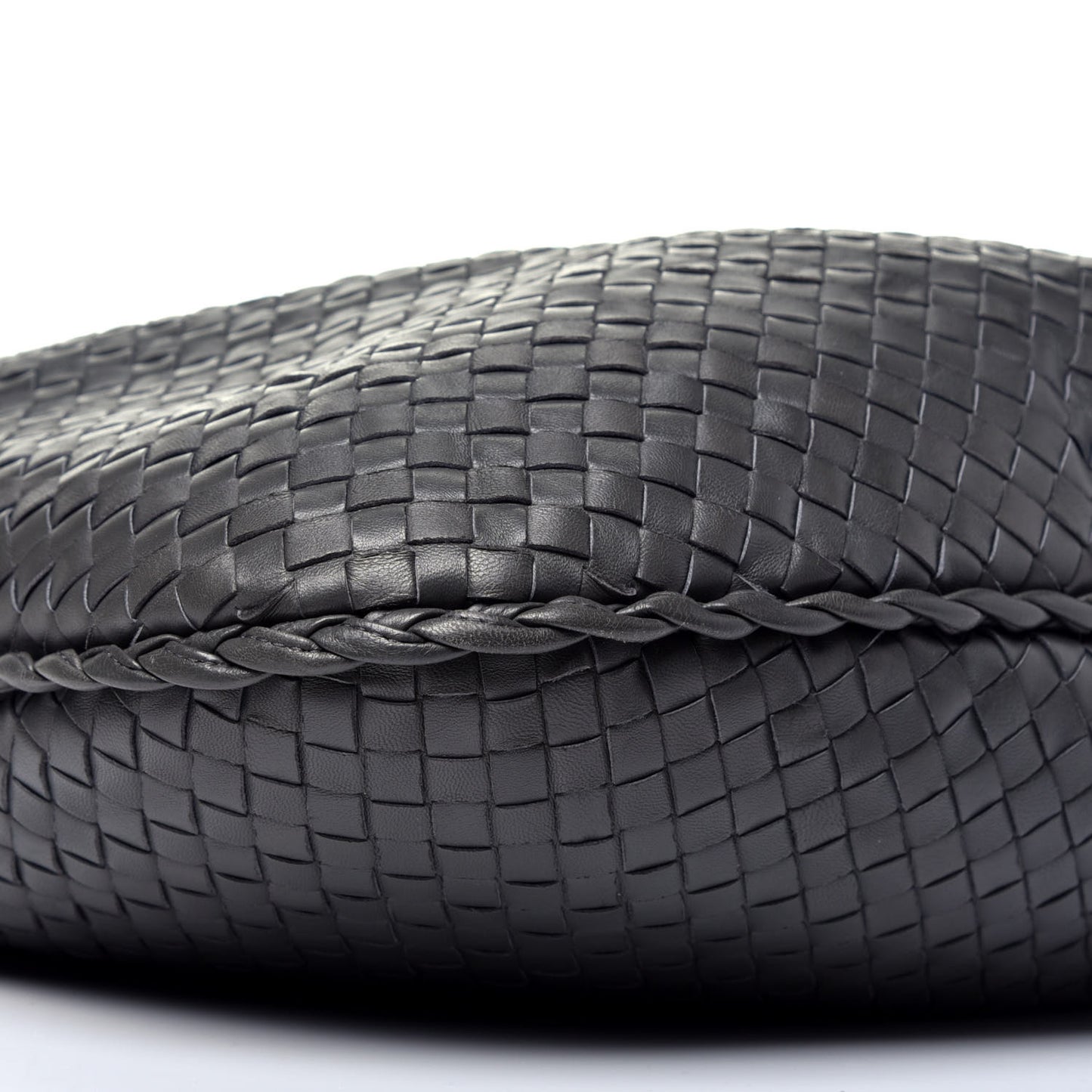 Nappa Intrecciato Large Veneta Hobo Grey