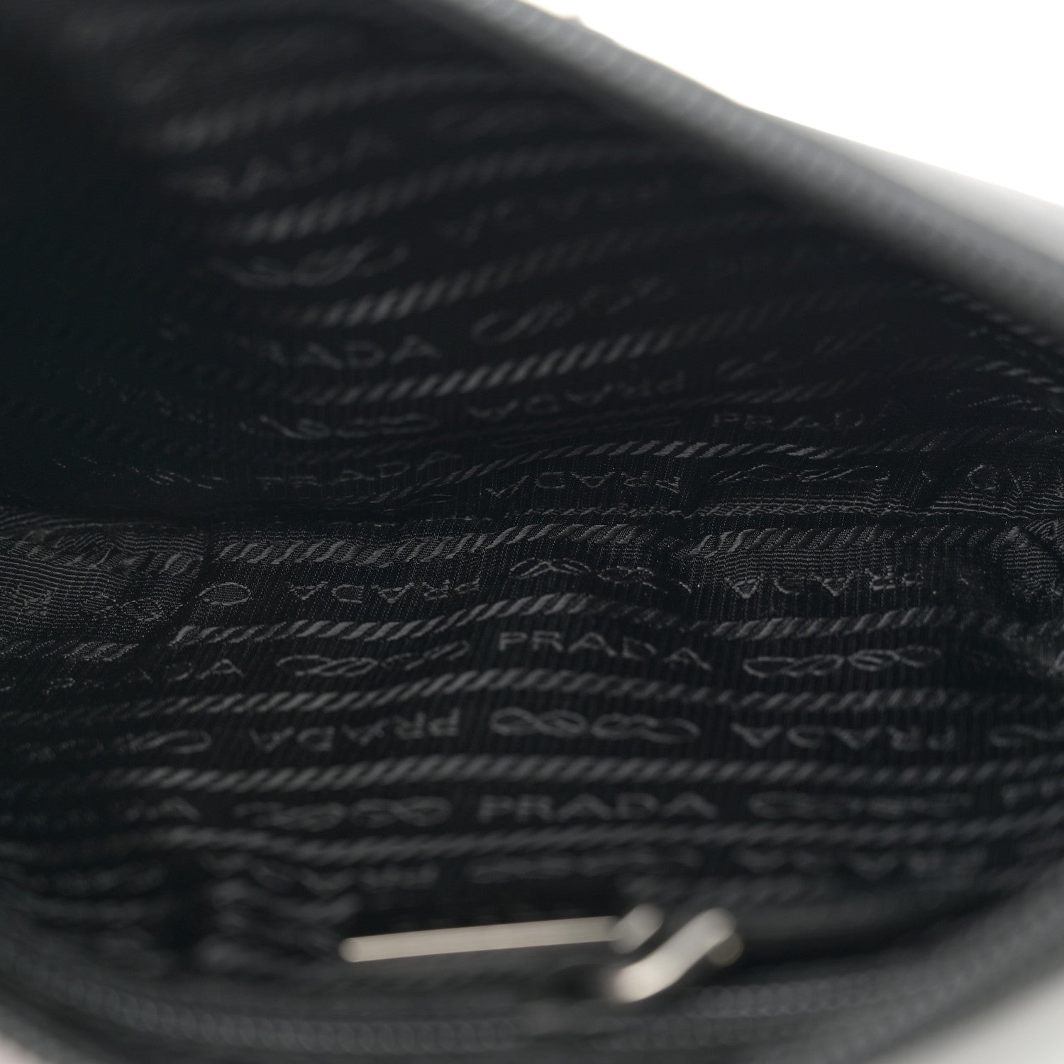 Prada Tessuto Nylon Pochette Bag Black 5 of 10