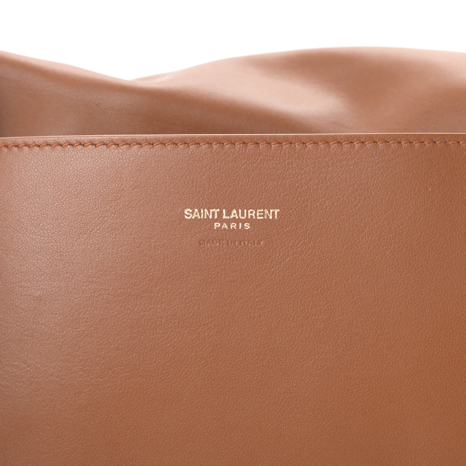 Saint Laurent Smooth Calfskin Suede Medium Reversible Monogram Kate Satchel Light Ochre 9 of 18
