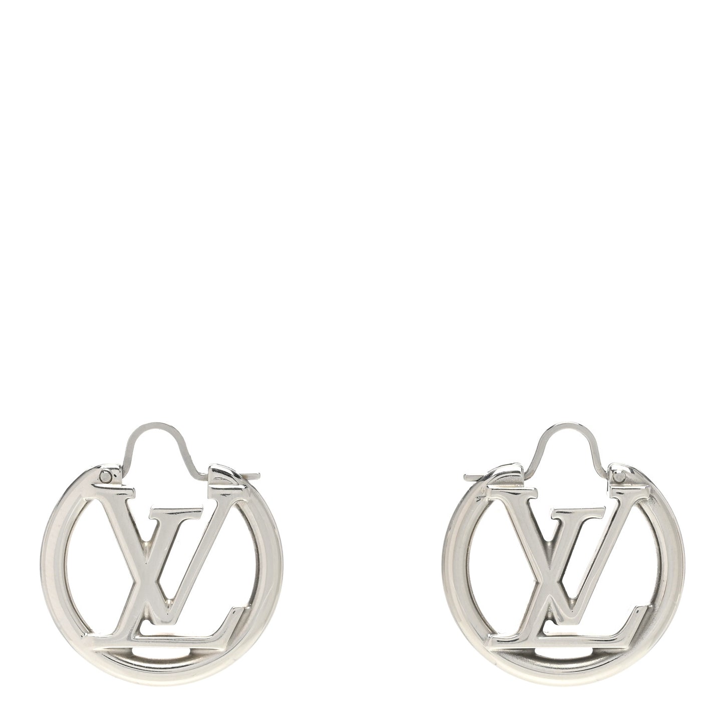 Palladium Small Louise Hoop Earrings Silver