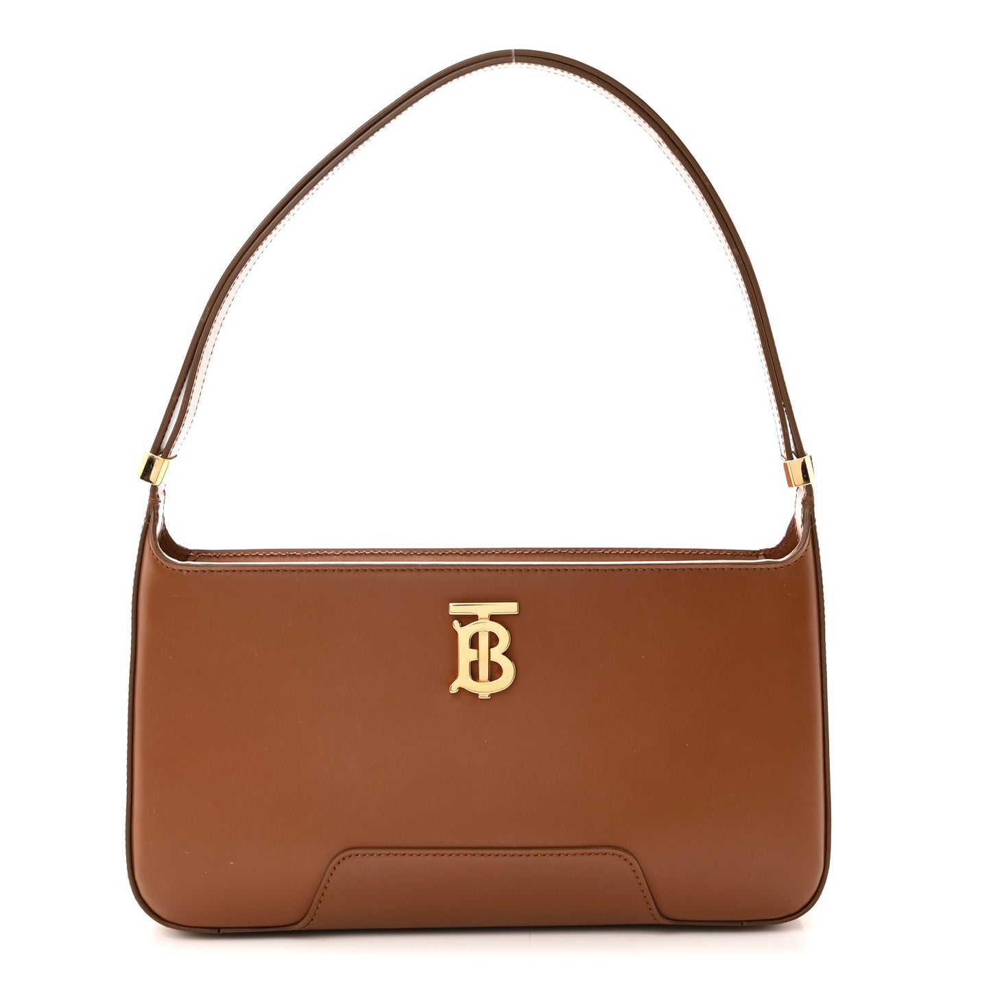 Smooth Calfskin TB Shoulder Bag Warm Tan