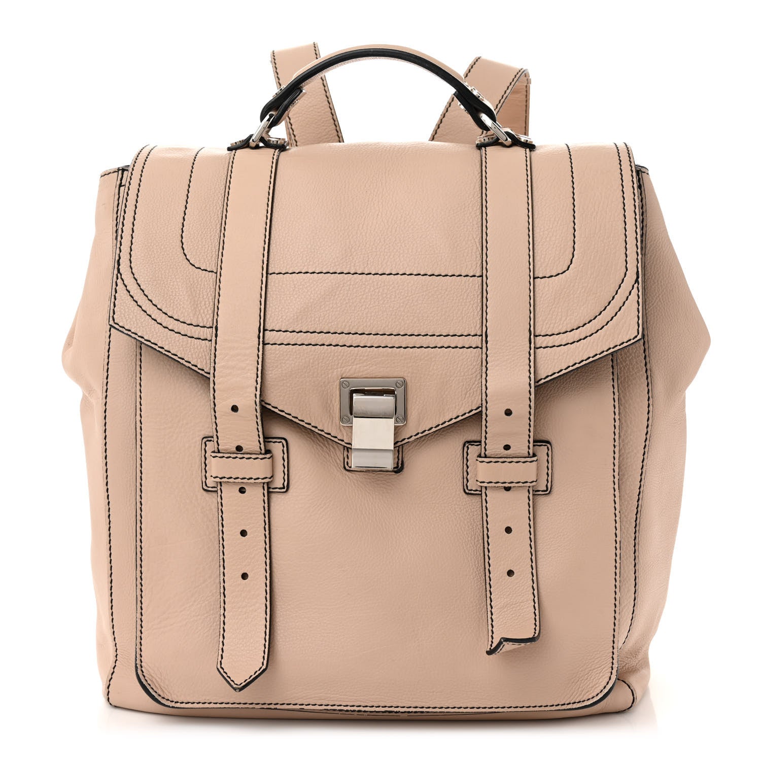 Proenza Schouler Grained Calfskin PS1 Plus Backpack Sand 1 of 14