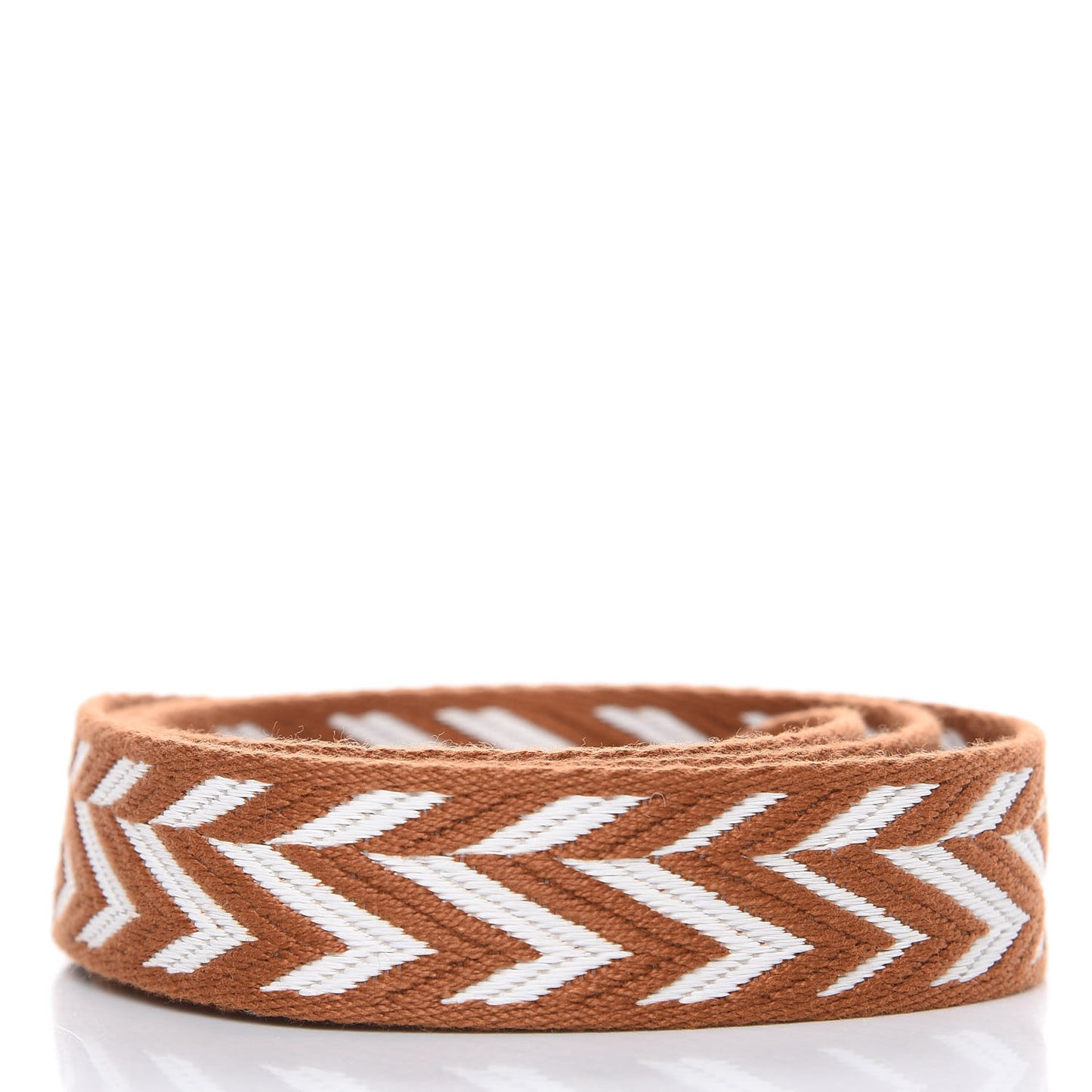 Toile Swift 25mm Sangle ZigZag Shoulder Strap Gold White