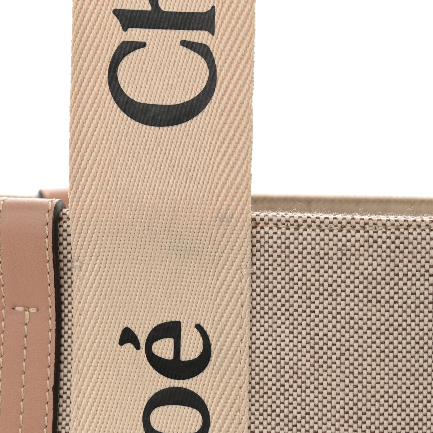 Chloe Cotton Calfskin Medium Woody Ribbon Tote Biscotti Beige 11 of 11