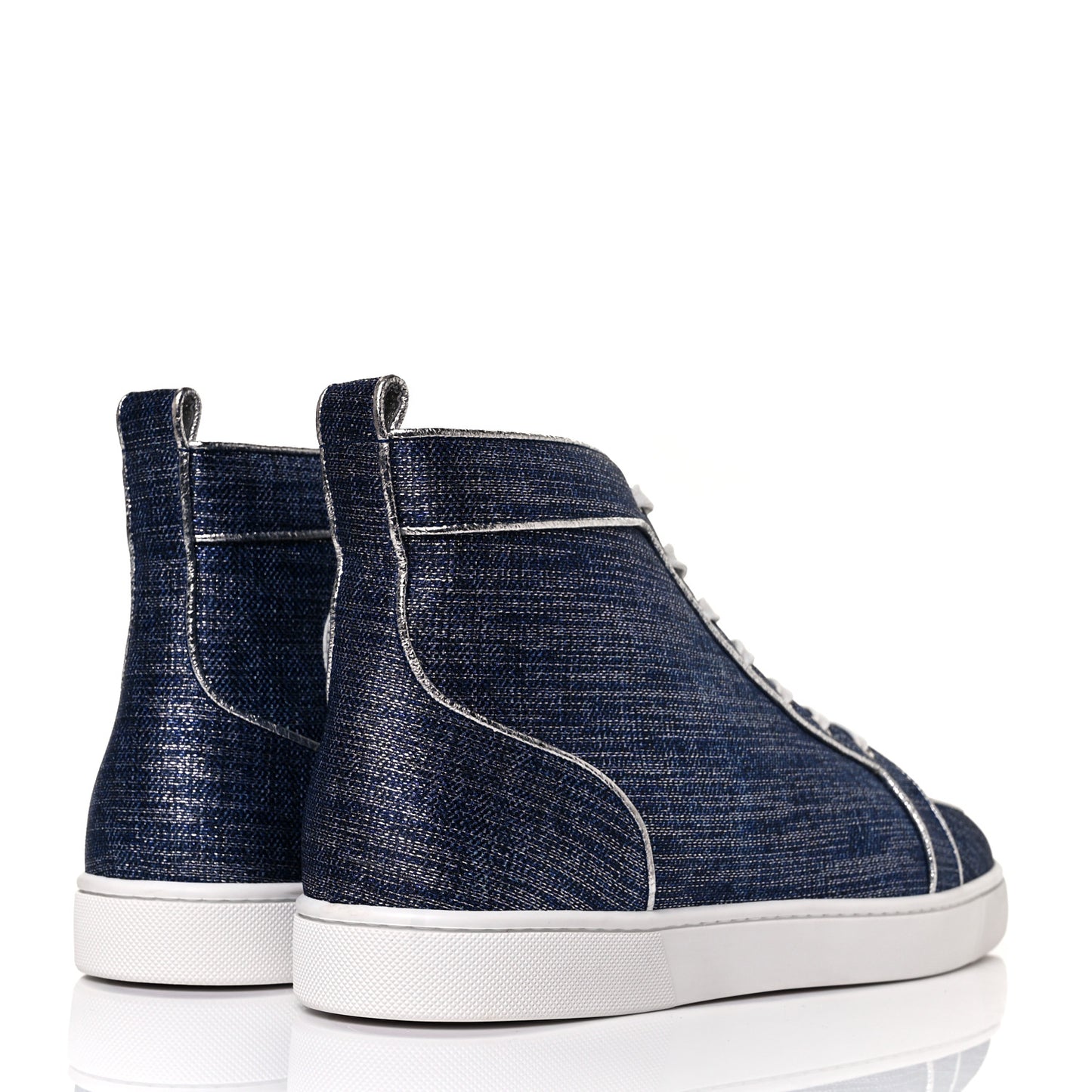 Lame Lux Mens Rantus Orlato Flat Sneakers 46.5 Denim