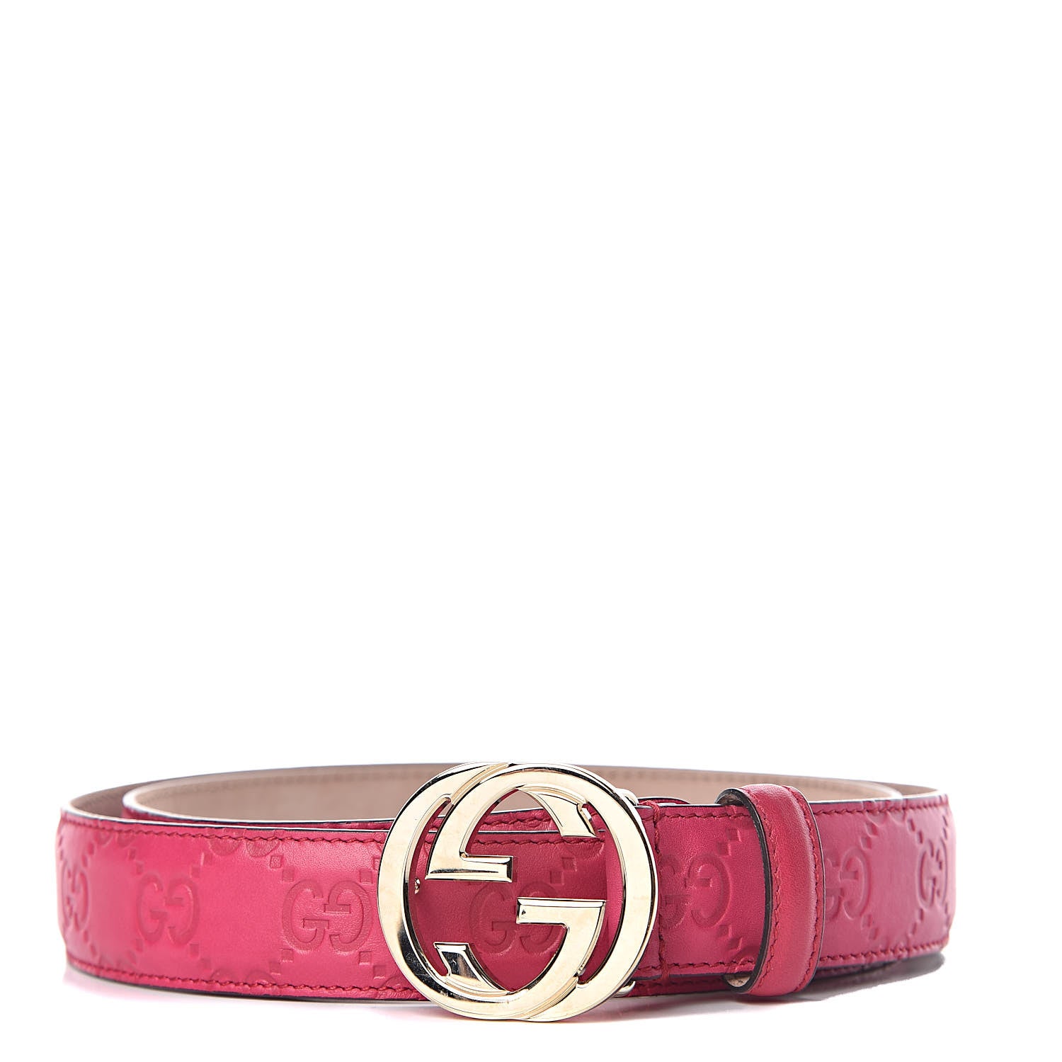 Gucci Guccissima Signature Interlocking G Belt 90 36 Blossom 1 of 6