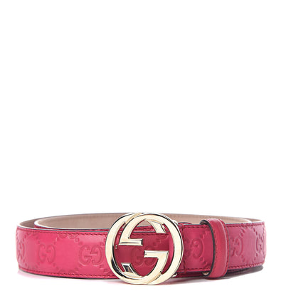 Gucci Guccissima Signature Interlocking G Belt 90 36 Blossom 1 of 6